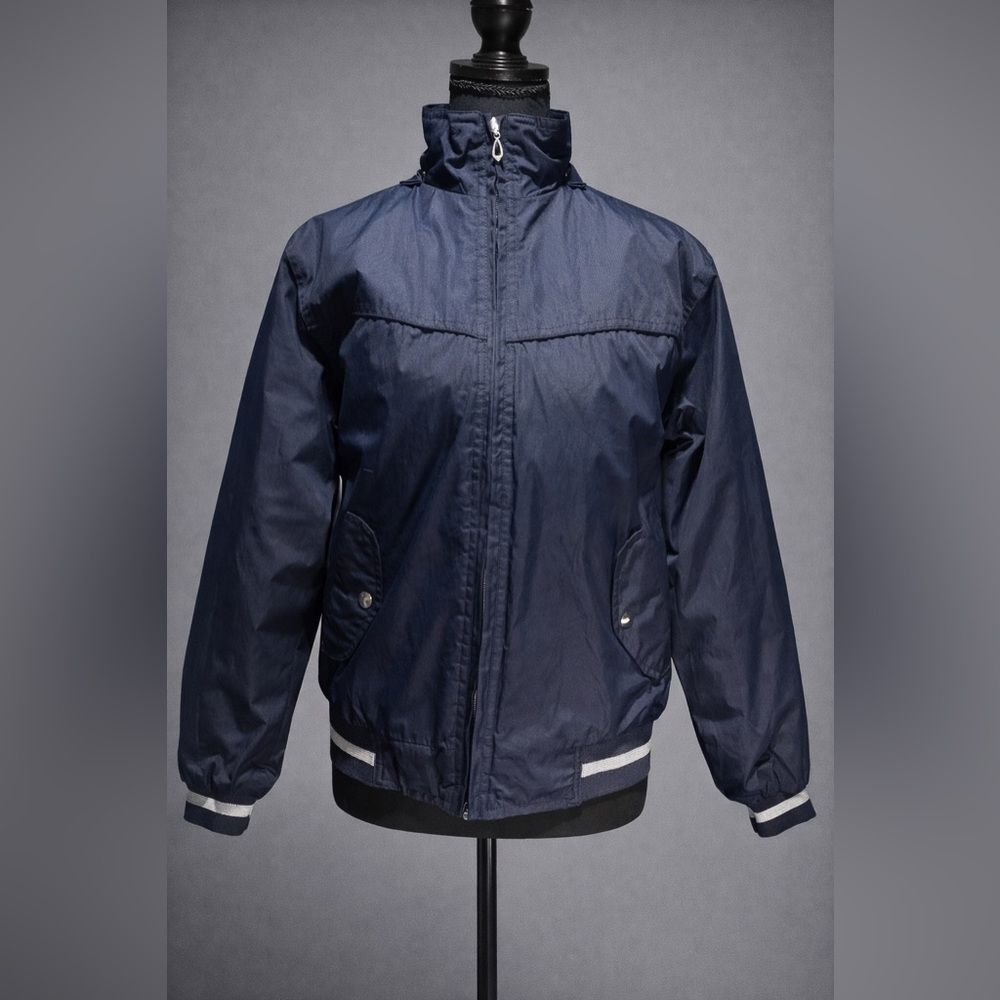 Freebird Navy Zip Front Jacket Size XL Fits Medium
